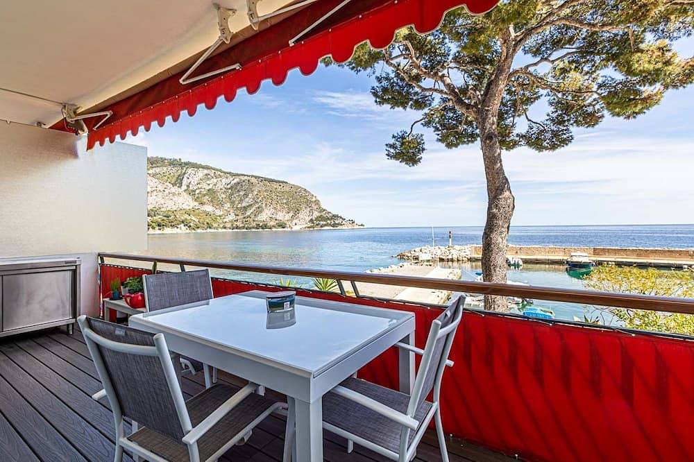 Ganze Wohnung, Wohnung in Residenz in 1. Linie mit Meerblick in Èze, Nizza und Umgebung