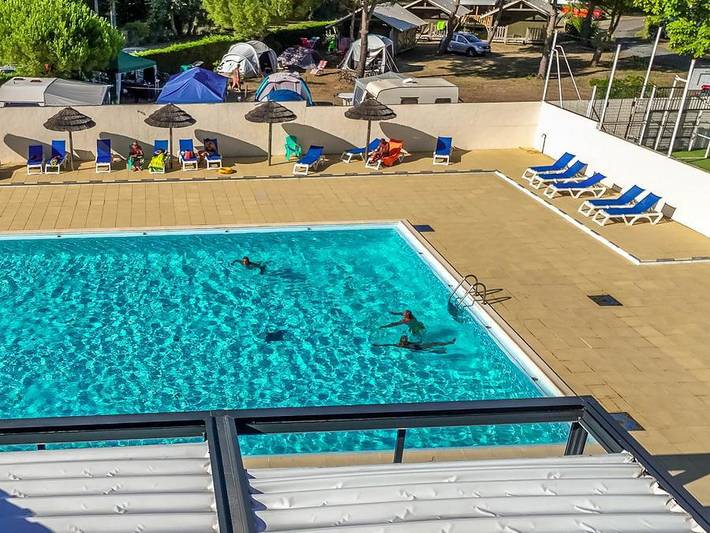 Camping Le Lagon Bleu - Mobilheim 4 personen - Mobilheim O Hara 804, 2 Schlafzimmer, mit Terrasse, für 1–4 Personen in Notre-Dame-de-Monts, Vendée