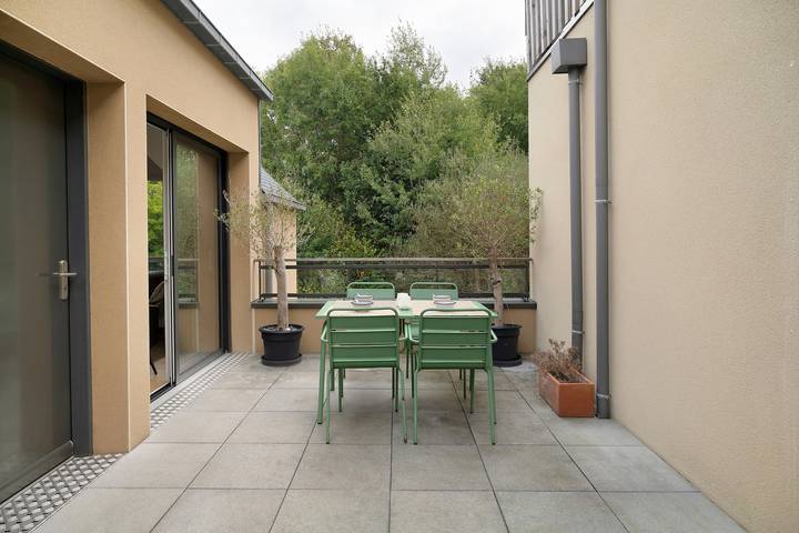Ganze Wohnung, Appartement Cocoon, Saint-Lunaire: Terrasse, Balkon & Wlan, ruhig, strandnah in Saint-Lunaire, Saint-Malo und Umgebung