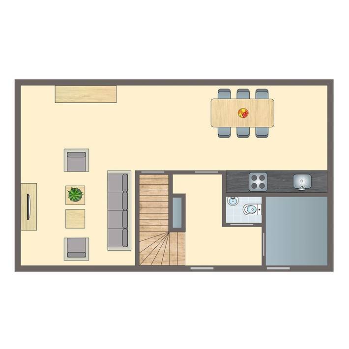 Bungalow für 6 Personen, mit Balkon/Terrasse und Terrasse in Lauwersmeer