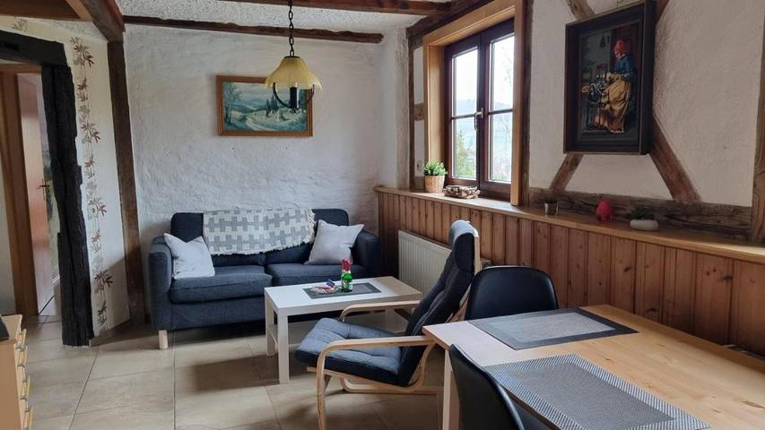 Ferienwohnung für 3 Personen, mit Balkon und Terrasse sowie Garten und Pool in Thüringische Rhön - 4
