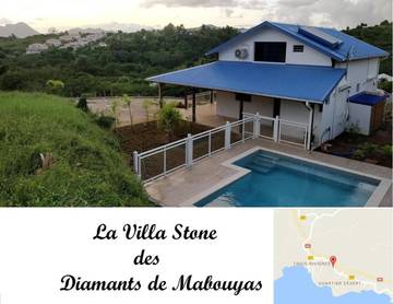Villa pour 8 personnes, avec piscine ainsi que jardin et jacuzzi en Martinique