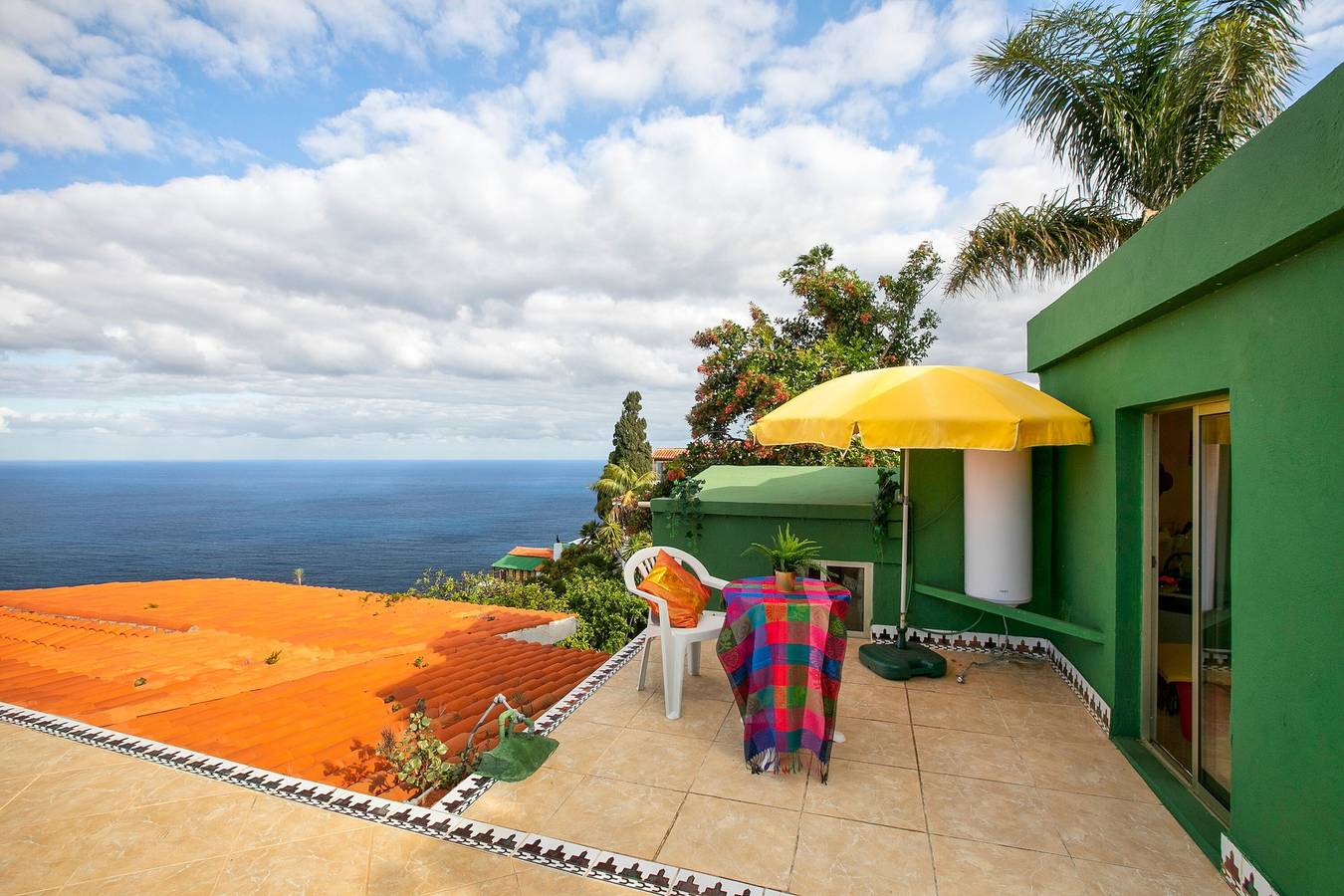 Ganze Wohnung, Ferienwohnung "Atlantis En Jardín Mariposa" mit Meerblick, Gemeinschaftspool und Wlan in La Matanza de Acentejo, Teneriffa Nord