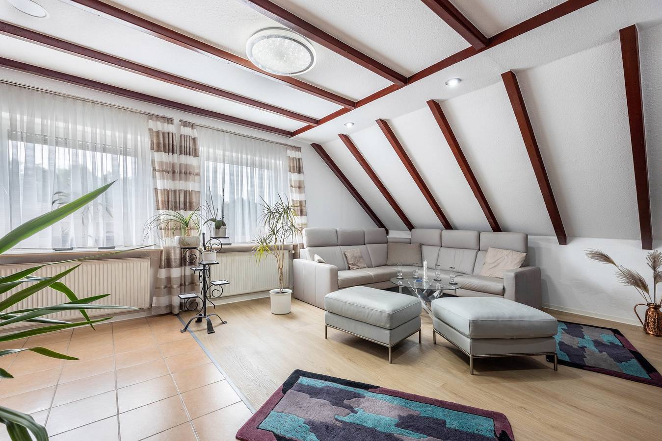 Ganze Wohnung, Ferienwohnung 'Waldmann' mit Gemeinschaftsterrasse, Gemeinschaftsgarten und Wi-Fi in Hattorf am Harz, Harzvorland