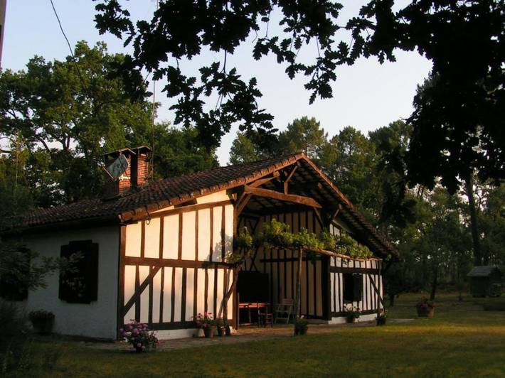 Location de vacances pour 10 personnes, avec piscine ainsi que vue et jardin, animaux acceptés à Sore