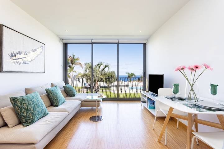 Appartement de vacances pour 4 personnes, avec Terrasse ainsi que Jardin et Piscine à Santa Úrsula