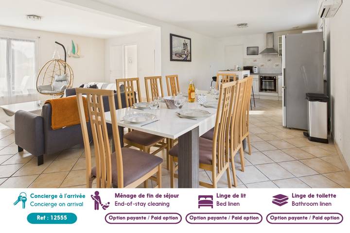 Location de vacances pour 8 personnes, avec terrasse et jardin à Clohars-Fouesnant - 3