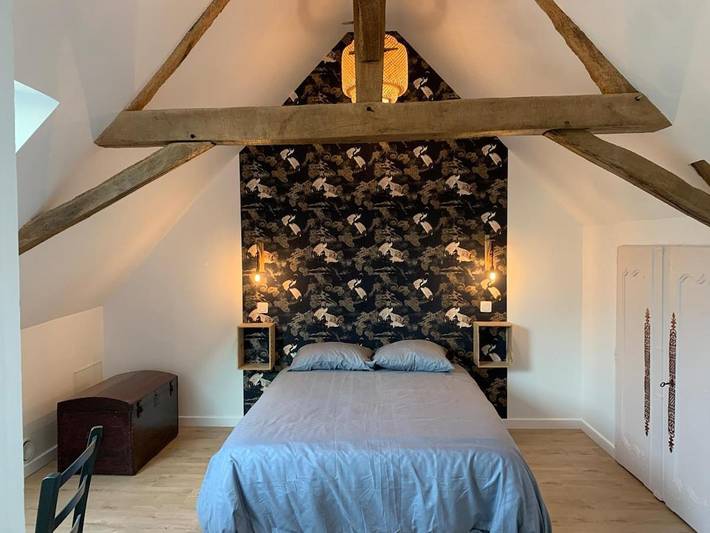 Gîte pour 7 personnes, avec vue et jardin, animaux acceptés à Le Louroux-Béconnais