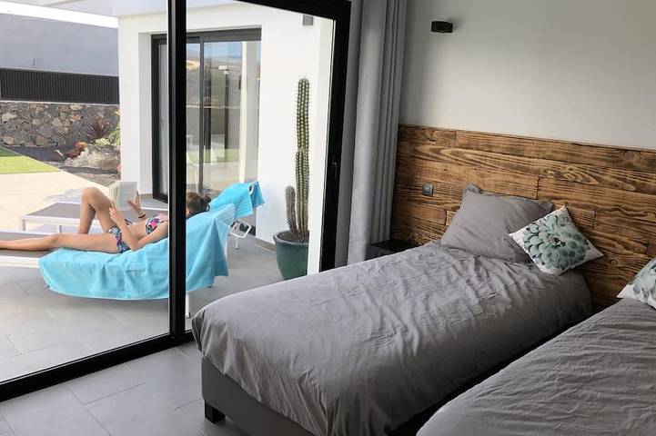 Villa neuve et moderne à Lajares (Fuerteventura) avec piscine chauffée in Lajares, La Oliva