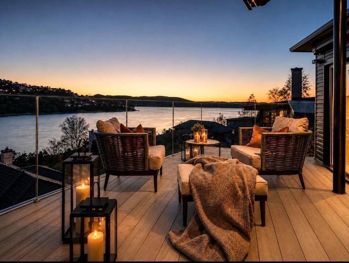 Villa voor 12 personen, with Balkon and Whirlpool as well as Terras and Tuin in Bergen