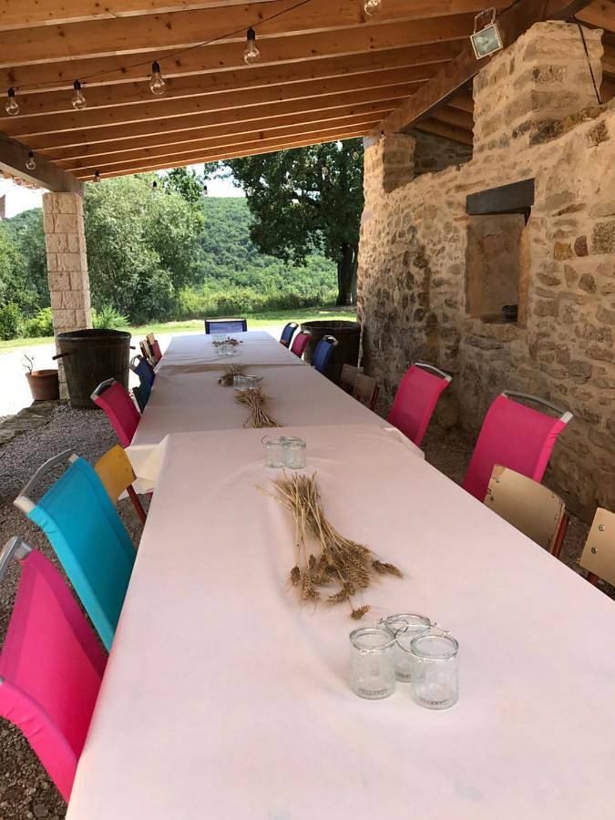 Location de vacances pour 14 personnes, avec piscine ainsi que vue et jardin à Larroque - 2