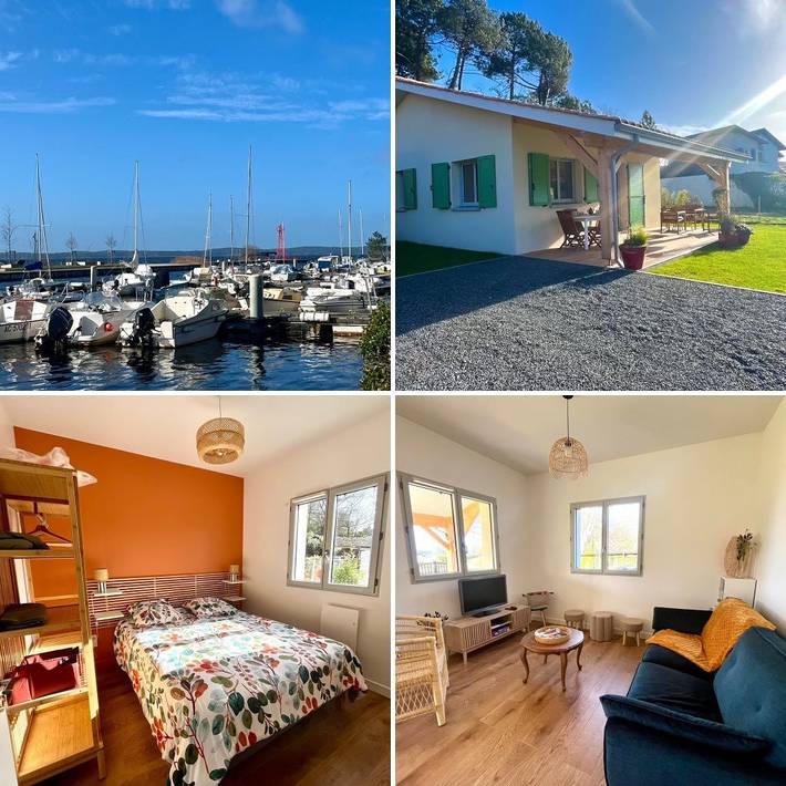 Villa pour 6 personnes, avec jardin ainsi que terrasse et vue sur le lac