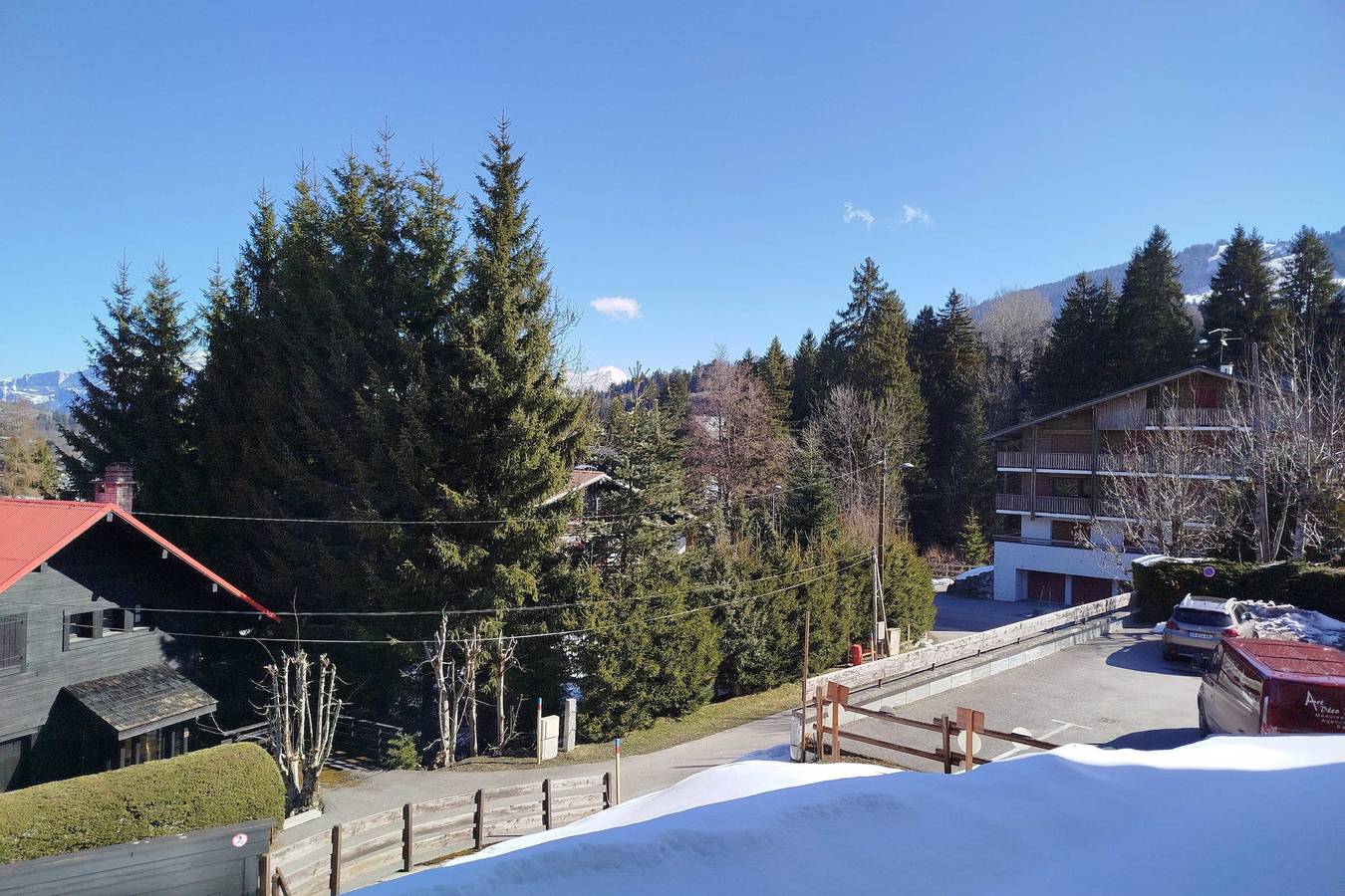 Appartement entier, Studio avec balcon et parking à Megève in Megève, Pays du Mont-Blanc