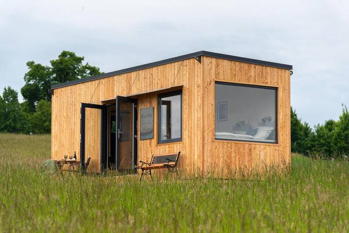 Domek letniskowy dla 2 osób, z ogród i widok oraz taras, zwierzęta dozwolone w Morawy