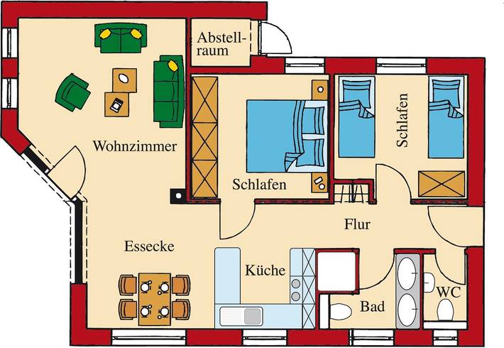 Ferienhaus für 5 Personen, mit Terrasse und Garten in Wenkendorf - 2
