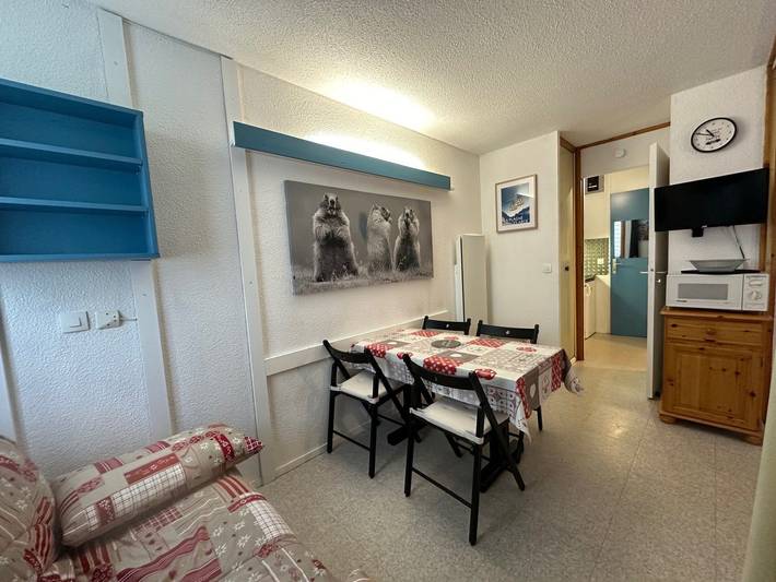 Studio entier, Studio divisible au calme, balcon sud-ouest, 24m² in Bellentre, La Plagne-Tarentaise