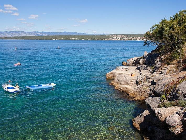 Apartment für 2 Personen am Strand in Vantačići in Vantacici, Krk