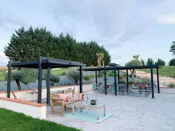 Gîte pour 6 personnes, avec piscine et terrasse, animaux acceptés à Aignes