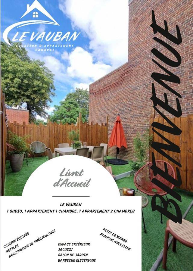 Gîte pour 6 personnes, avec jardin et jacuzzi, adapté aux familles à Cambrai - 3