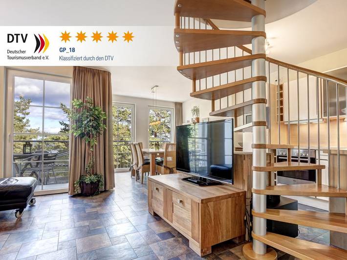 Ferienwohnung für 4 Personen, mit Balkon und Sauna