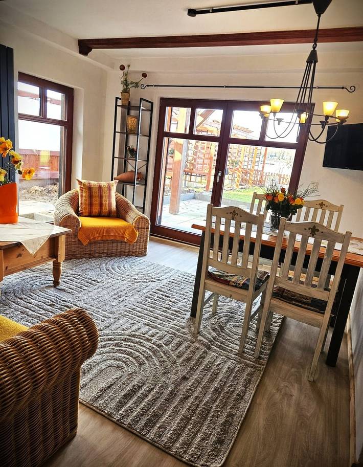 Ferienwohnung für 3 Personen, mit Terrasse und Garten sowie Ausblick am Schwielowsee