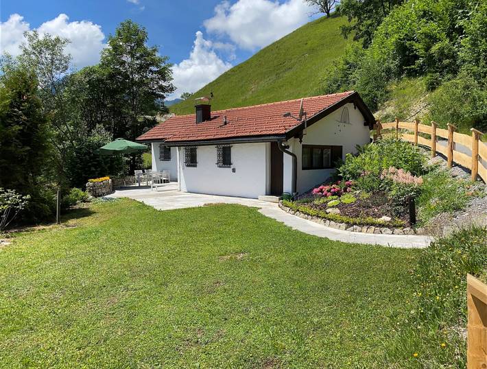 Chalet für 5 Personen, mit Terrasse und Garten in Bayern