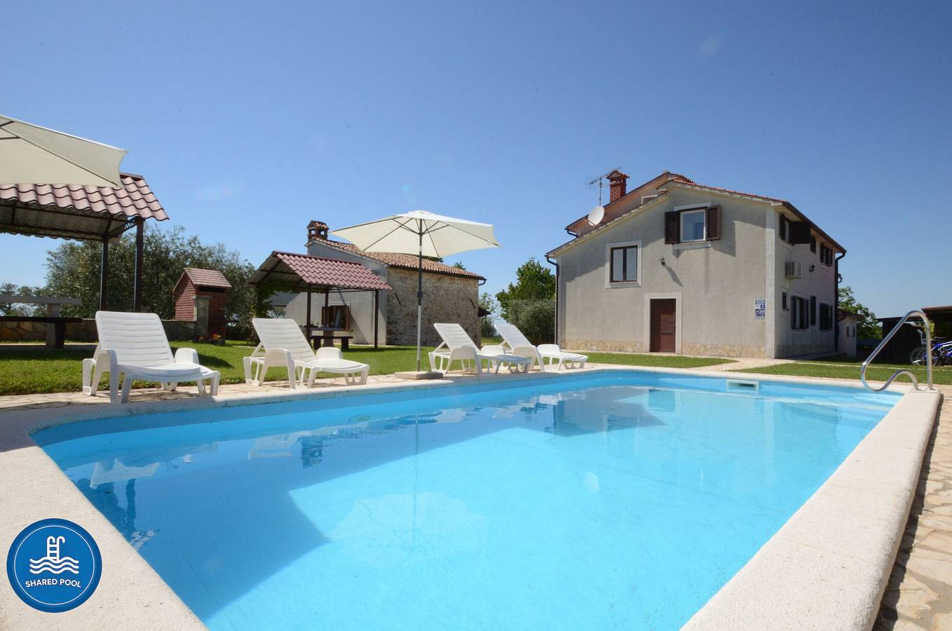 Casa de vacaciones para 4 personas con piscina in Lašići, Vizinada