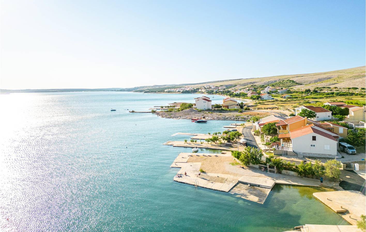 Casa de vacaciones para 6 personas con terraza in Kustići, Pag