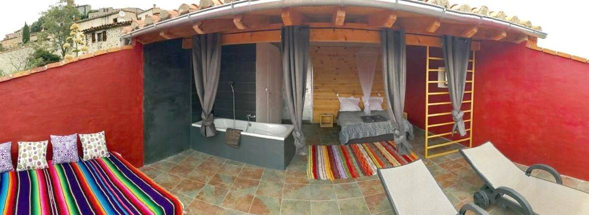 Double Room with Mountain View in Eus, Région de Prades