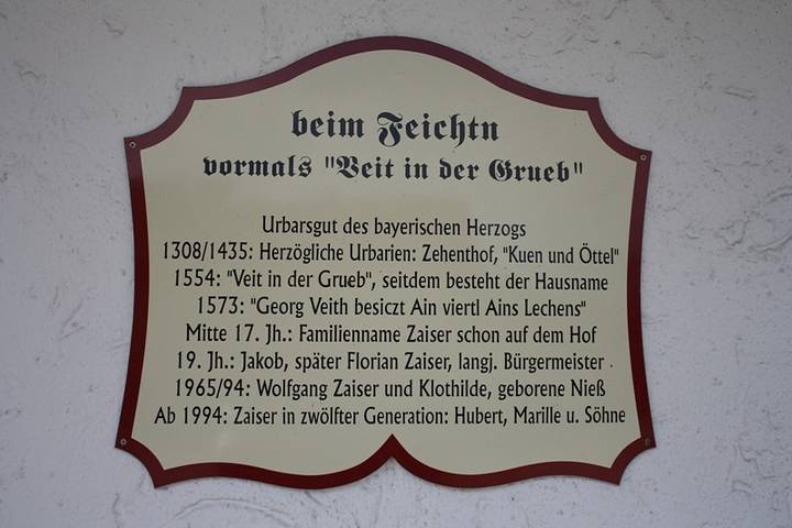Feichten-Hof Zaiser Zimmer - Doppelzimmer Nr. 3, Du/Wc, TV, WLAN, Balkon in Schleching, Bayerische Alpen