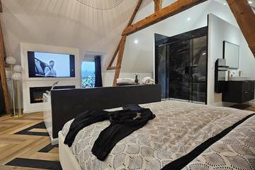 Location de vacances pour 2 personnes, avec balcon et jardin à Yville-sur-Seine