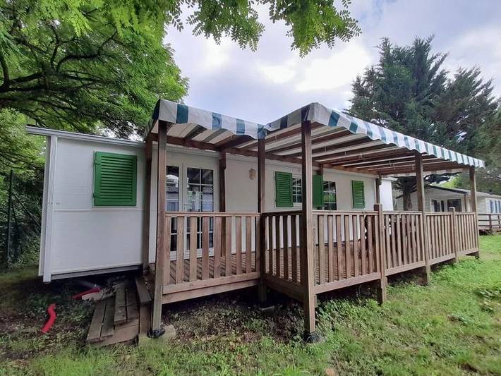 Camping Le Nizour - Mobilheim 4 personen - Chenille - 2 Schlafzimmer in Sireuil, Charente