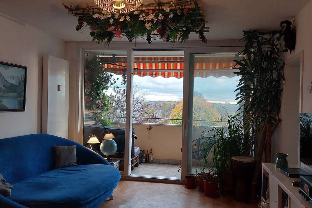 Ganze Wohnung, Schönes 4 Zi Appartment, 5. Og - superausblick, Balkon, nahe Frankfurt, 5 Pers. in Dreieich, Landkreis Offenbach