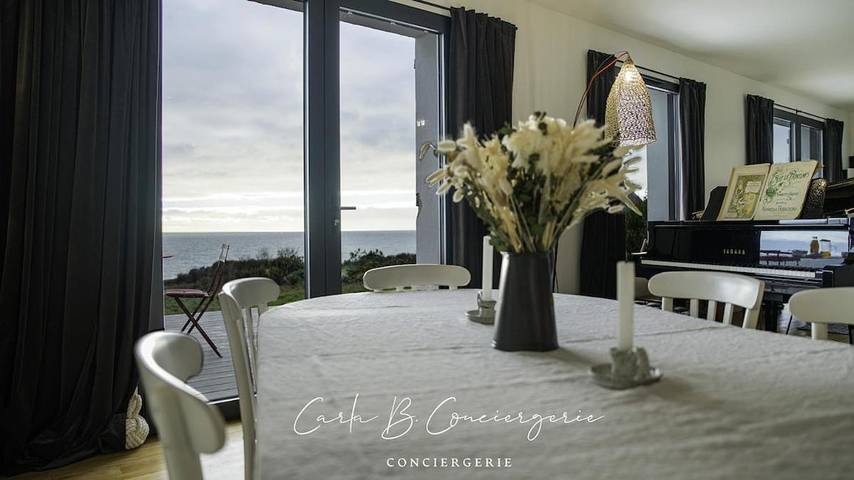 Location de vacances pour 6 personnes, avec jardin et vue dans Doëlan