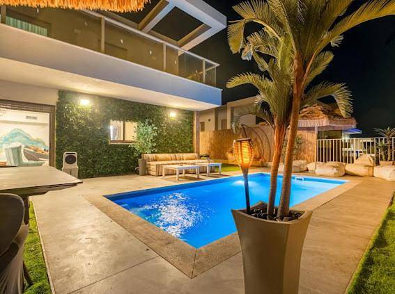 Maison de vacances pour 11 personnes, avec vue ainsi que terrasse et piscine, animaux acceptés à Eilat