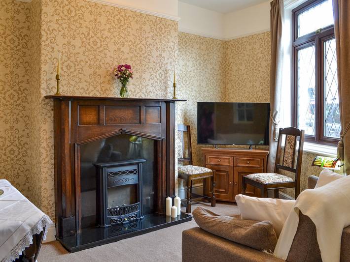 Log cabin for 4 people, with garden in Filey