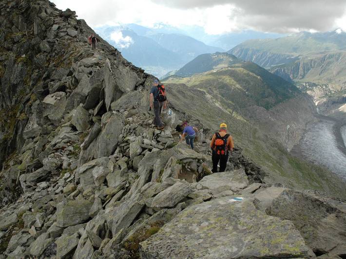 Hütte für 5 Personen, mit Garten und Ausblick sowie Terrasse, mit Haustier in der Aletsch Arena - 4