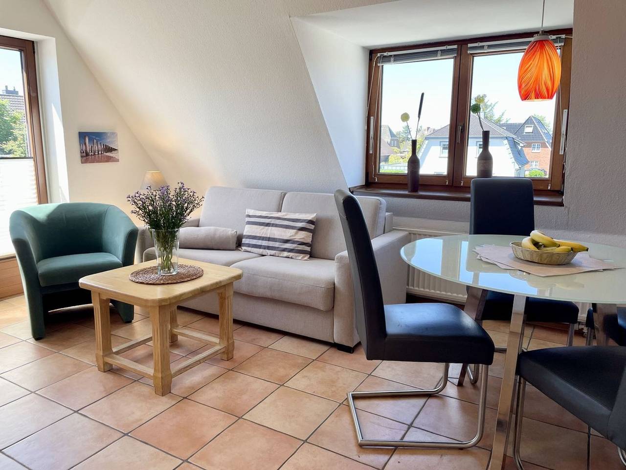 Ganze Ferienwohnung, Andersen Og - Gemütliche 3-Zimmer Wohnung in Westerland für 4 Pers., Wlan, Haustiere erlaubt. in Westerland, Sylt (Gemeinde)