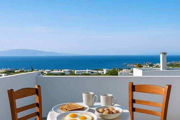 Vacation rental for 4 people, with balcony in Paros