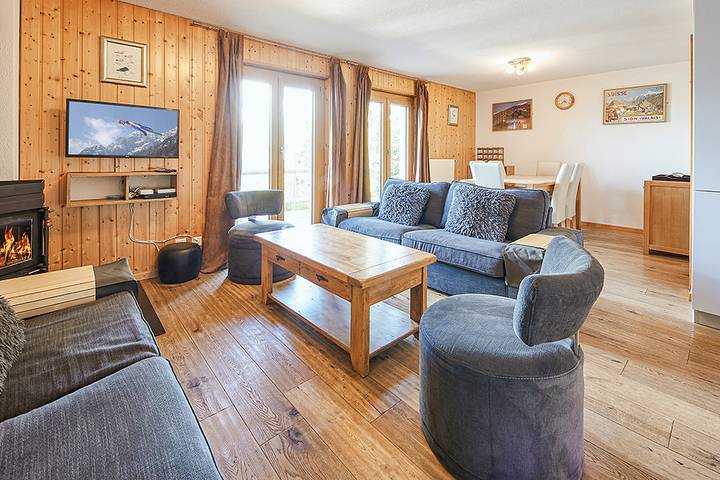 Location de vacances pour 8 personnes, avec balcon et vue dans Les Collons - 4