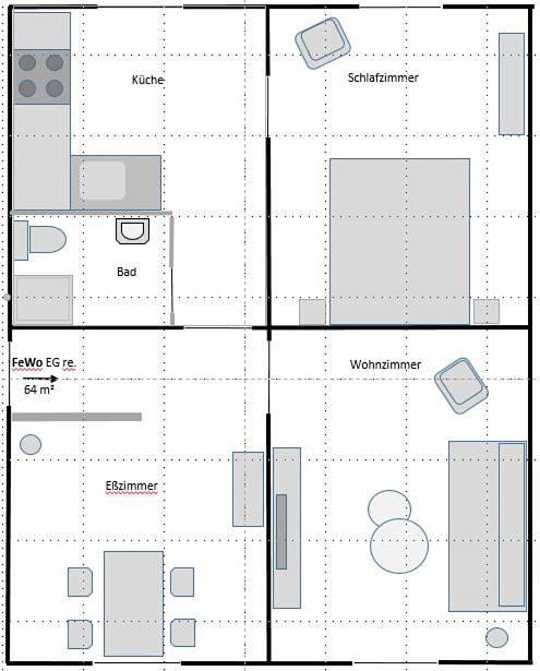 Ferienwohnung für 4 Personen, mit Garten und Seeblick sowie Ausblick in Elster & Umgebung - 3