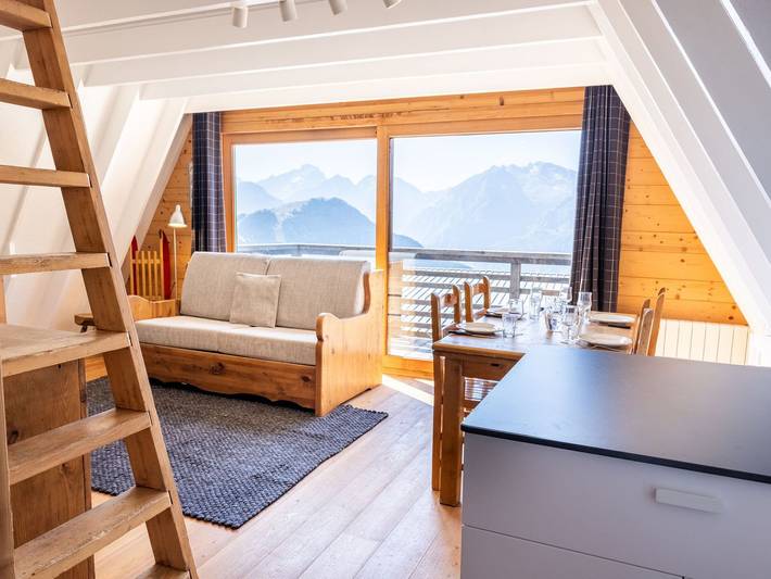 Chalet voor 8 personen, met balkon in Huez