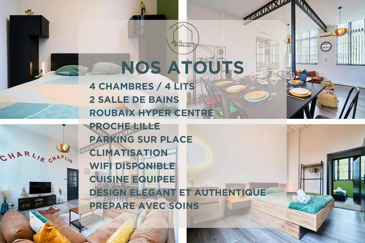 Appartement entier, Le Charlie Chaplin - Loft d'exception, 8 pers in Roubaix, Région de Lille