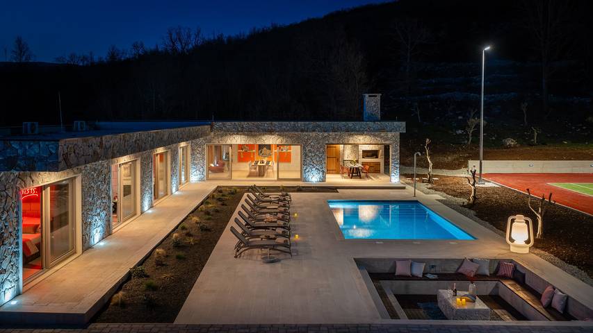 Contemporary Villa Fantazija – A Luxurious Retreat in Dicmo in Dalmatinisches Zagora