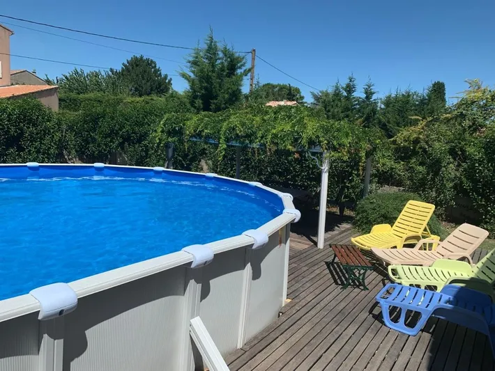Ferienwohnung für 5 Personen, mit Pool und Garten sowie Ausblick, kinderfreundlich - 1