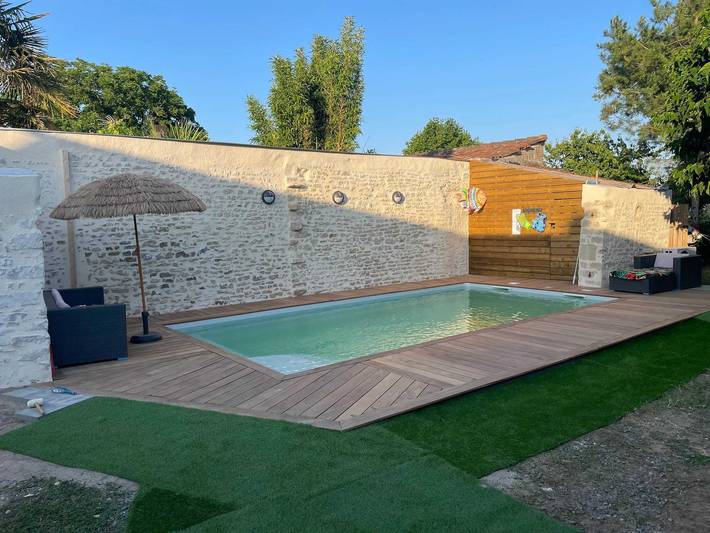 Maison de vacances pour 6 personnes, avec piscine et terrasse à Jard-sur-Mer