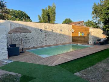 Gîte pour 6 personnes, avec terrasse et piscine à Jard-sur-Mer