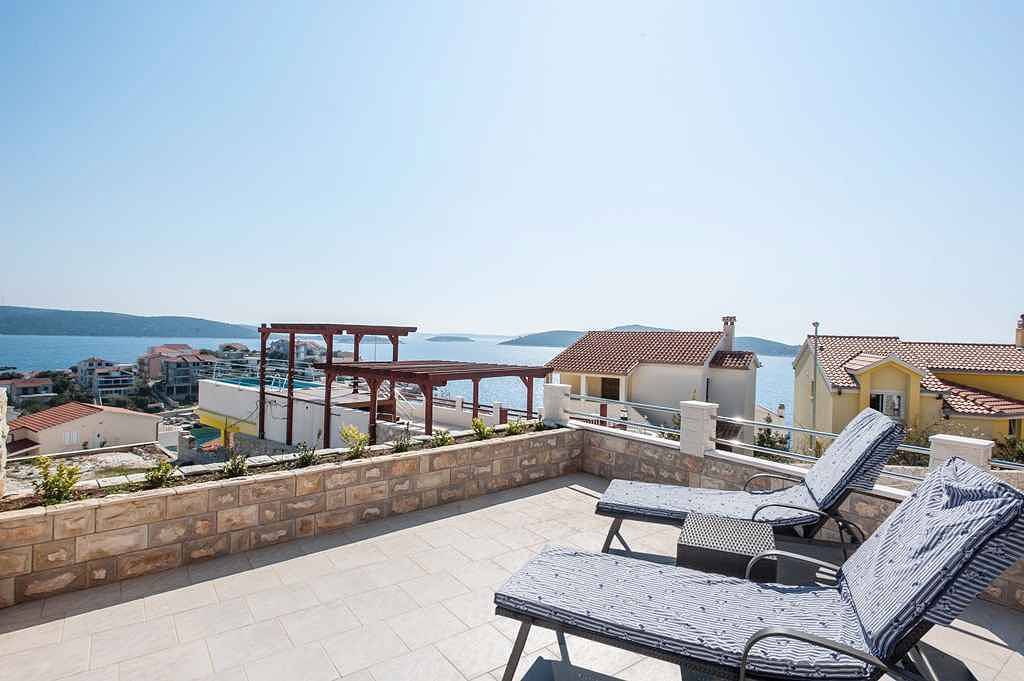 Villa with pool and sea view  in Sevid, Split-Dalmatia