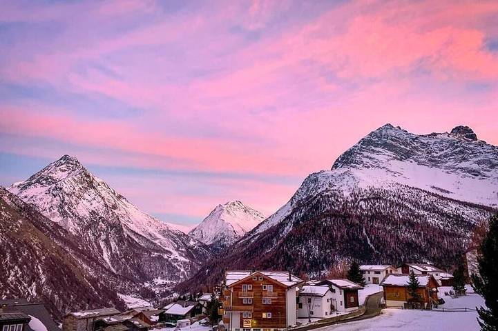 Ferienwohnung für 4 Personen, mit Balkon in Saas-Fee