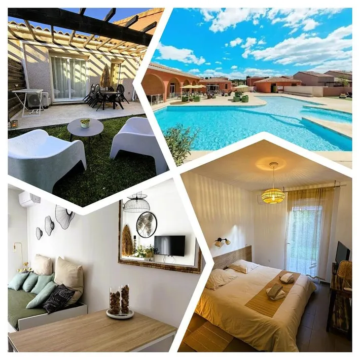Apartamento de vacaciones para 4 personas, con sauna y piscina para niños además de piscina y jardín - 1